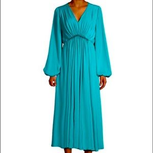 Kobi Halperin Portia Midi Dress in Turquoise. Size Small. NWT.